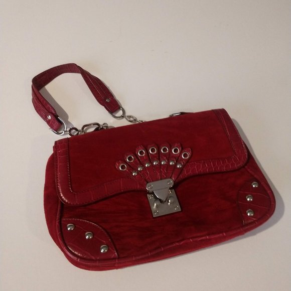 Handbags - Suede like hand bag